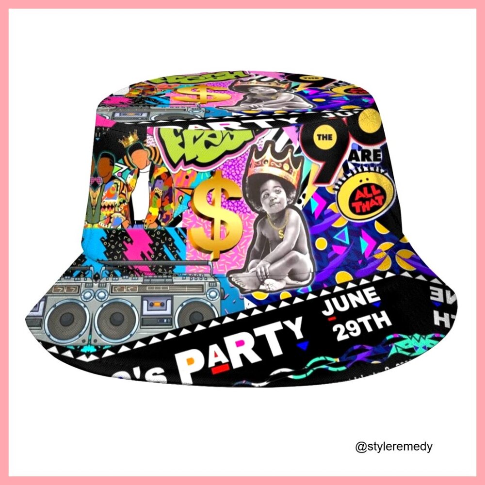 Polyester Bucket Hat Packable Sun Hat for Fishing… - image 1